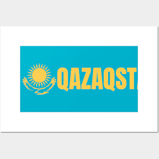 Qazaqstan Flag Posters and Art